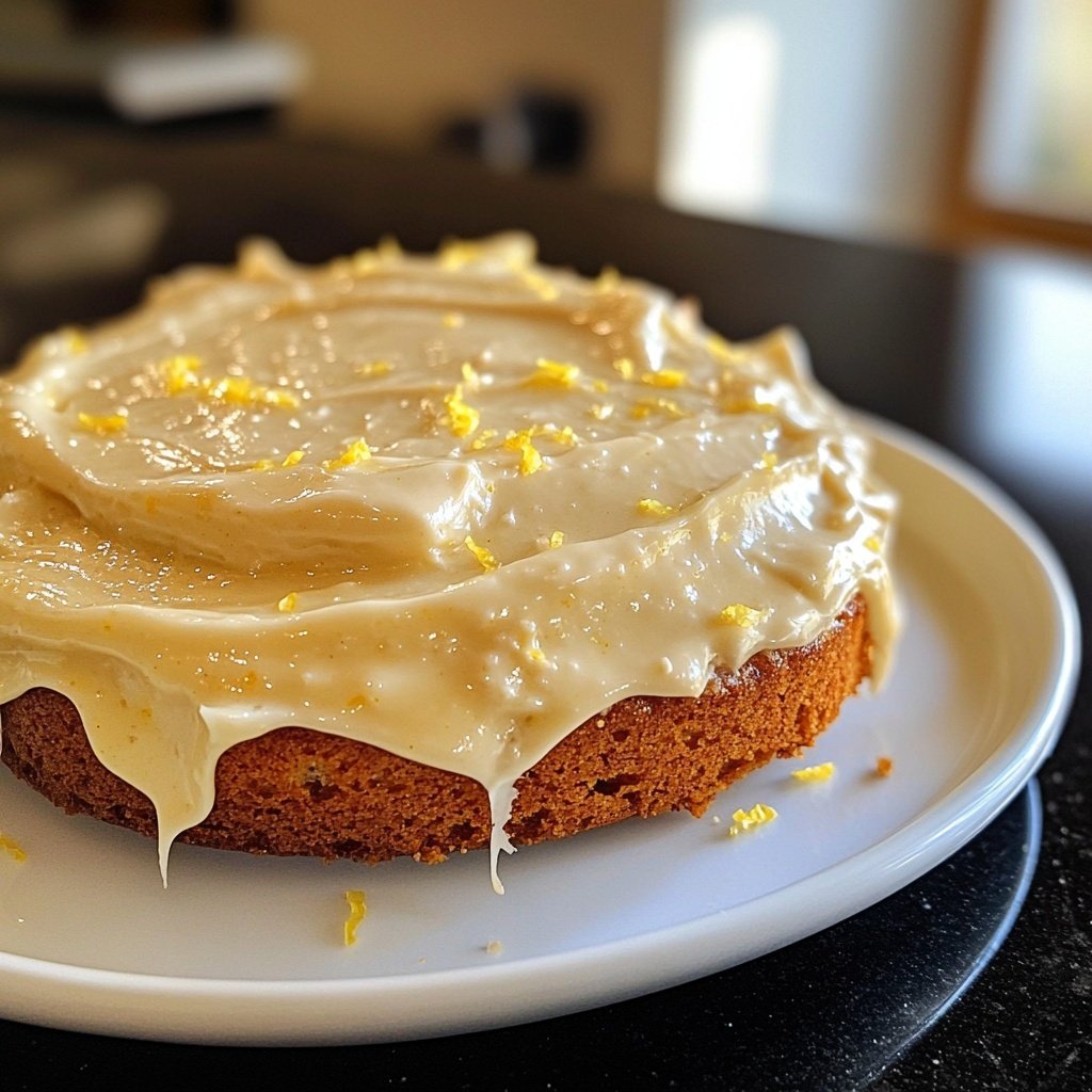 Zitronenkuchen mit Frischkäse Frosting