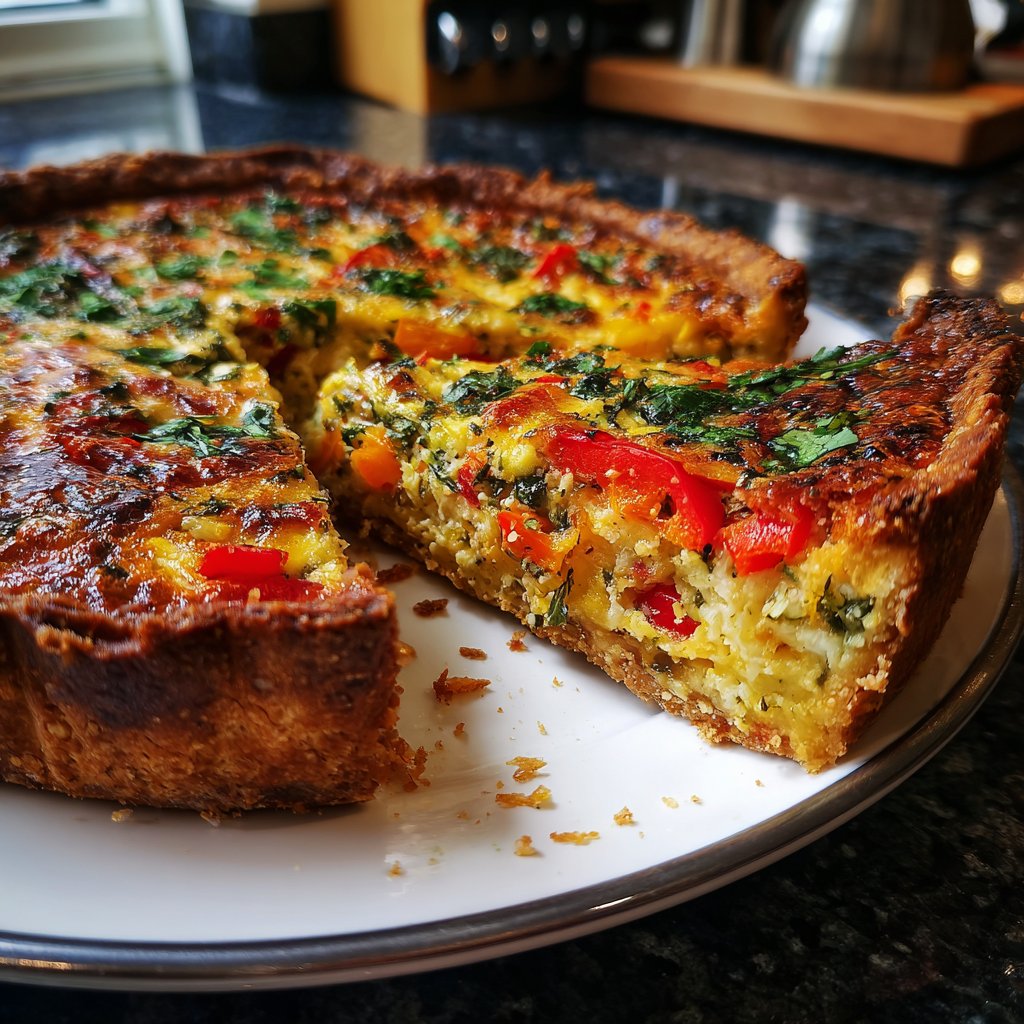 Gemüse-Quiche mit Kräutern
