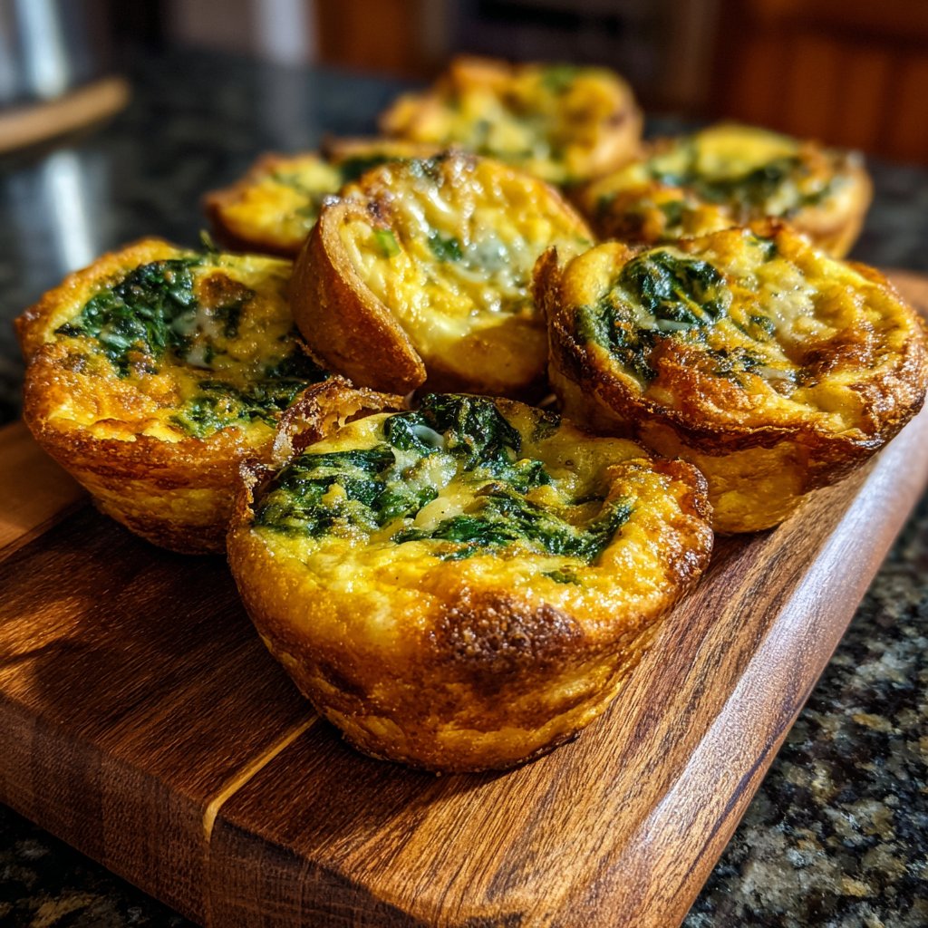 Mini-Quiches mit Spinat