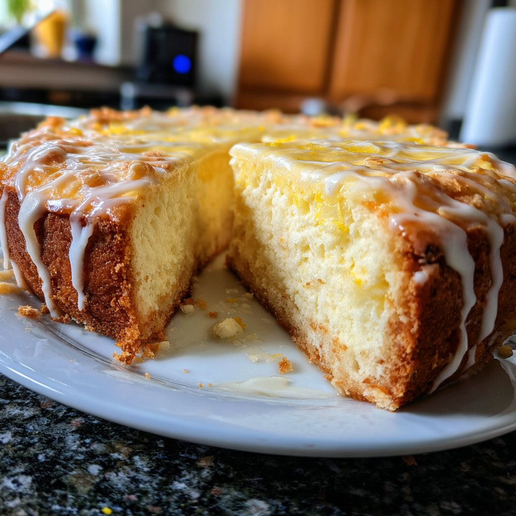 Käsekuchen mit Zitronenboden