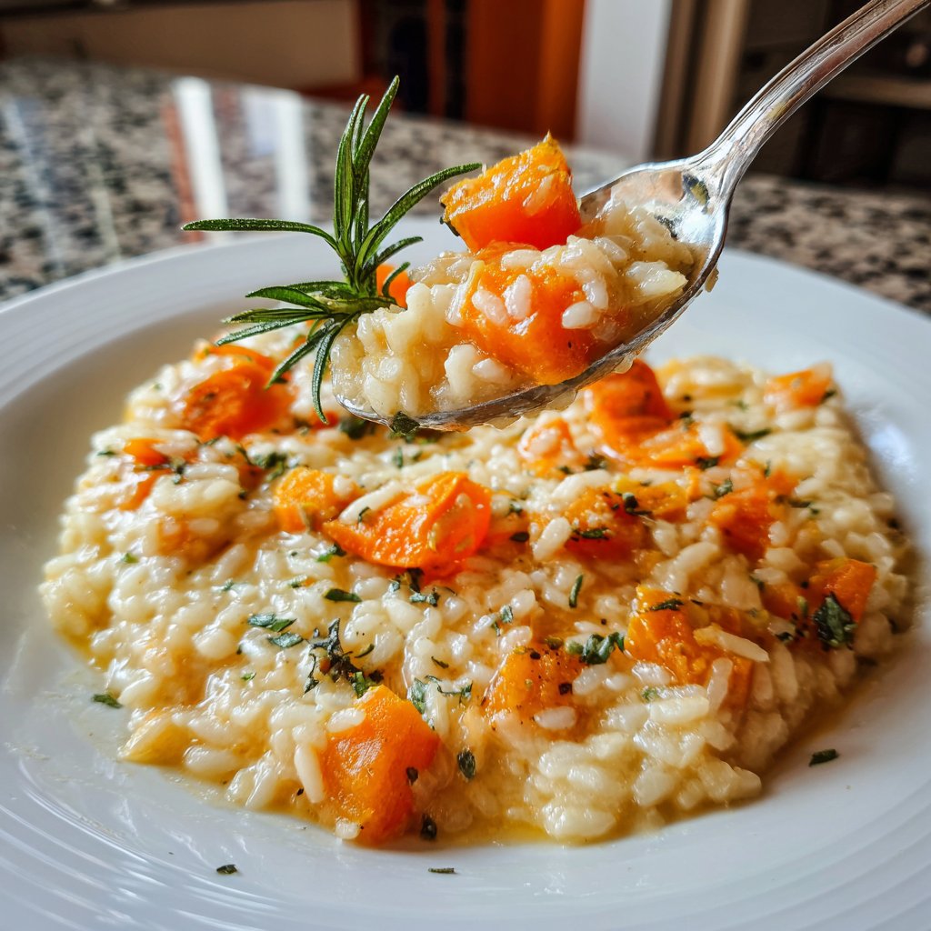 Risotto mit Kürbis und Rosmarin