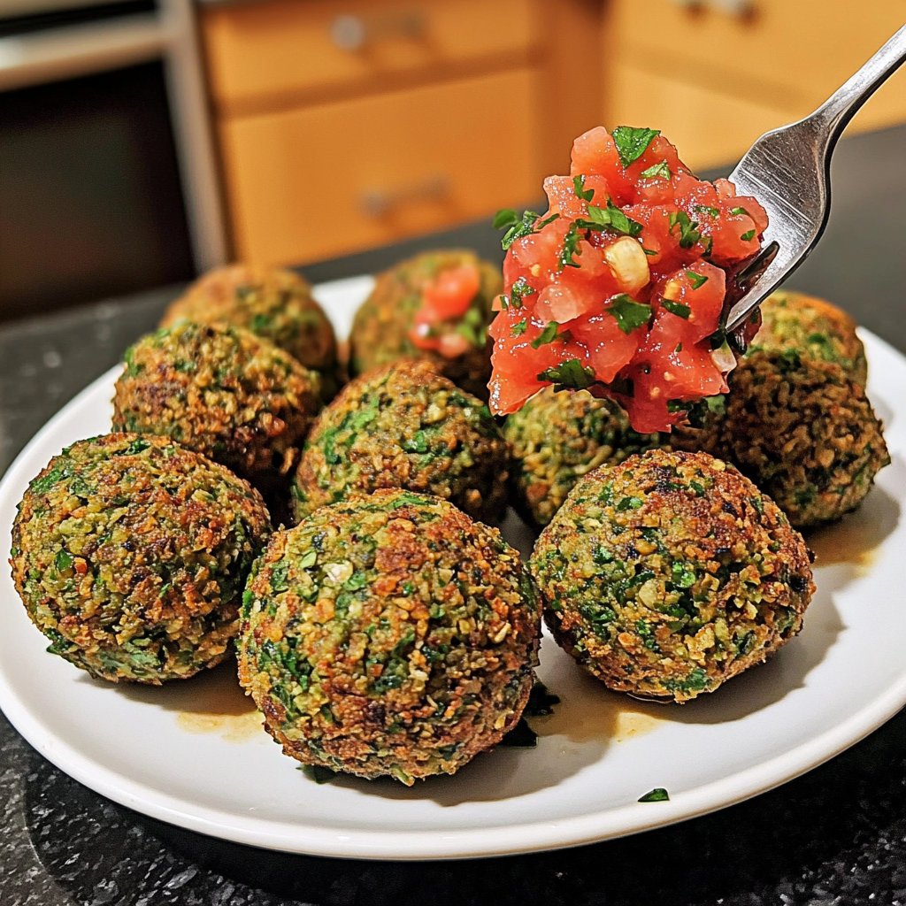 Falafel mit Tomatensalsa