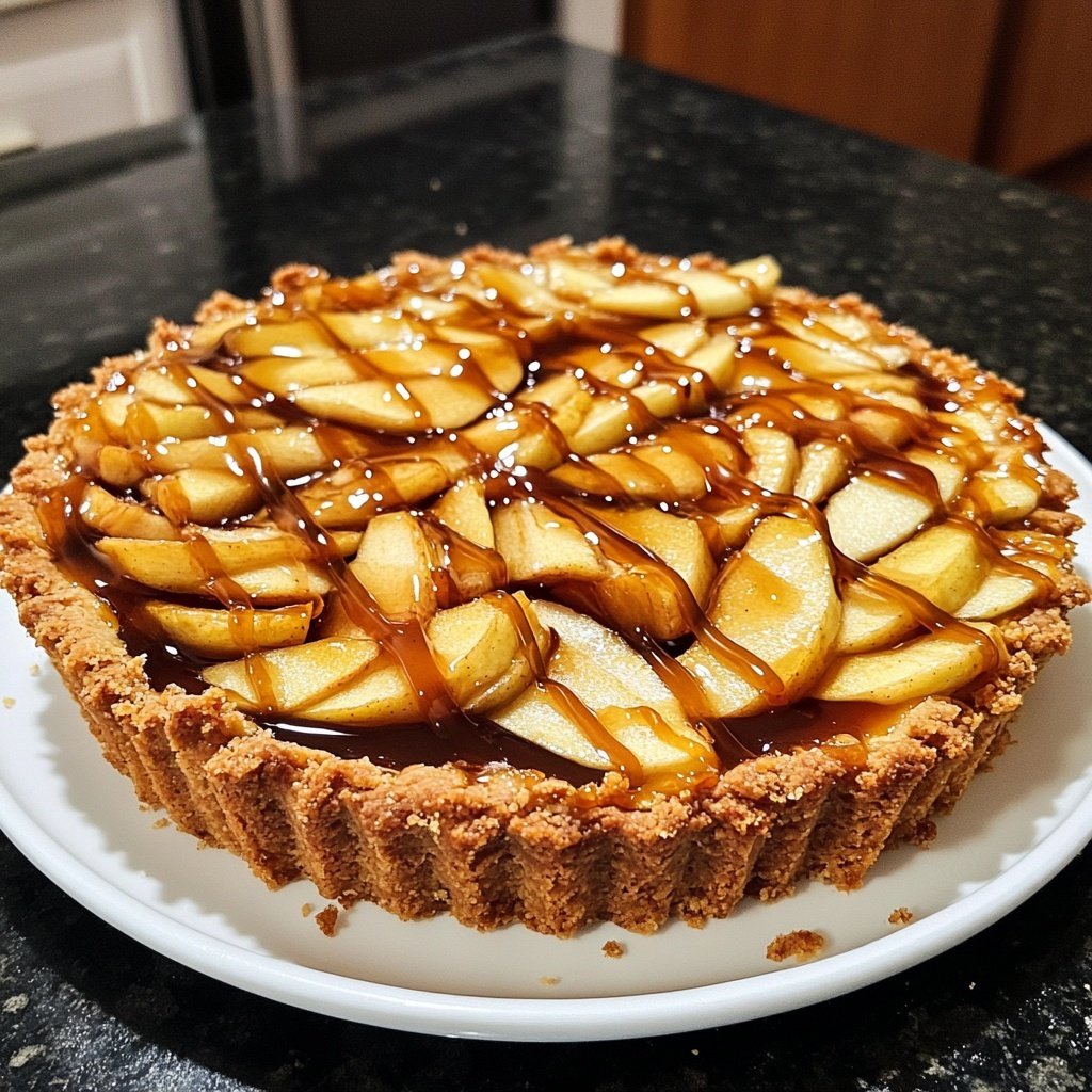 Apfeltorte mit Salzkaramell