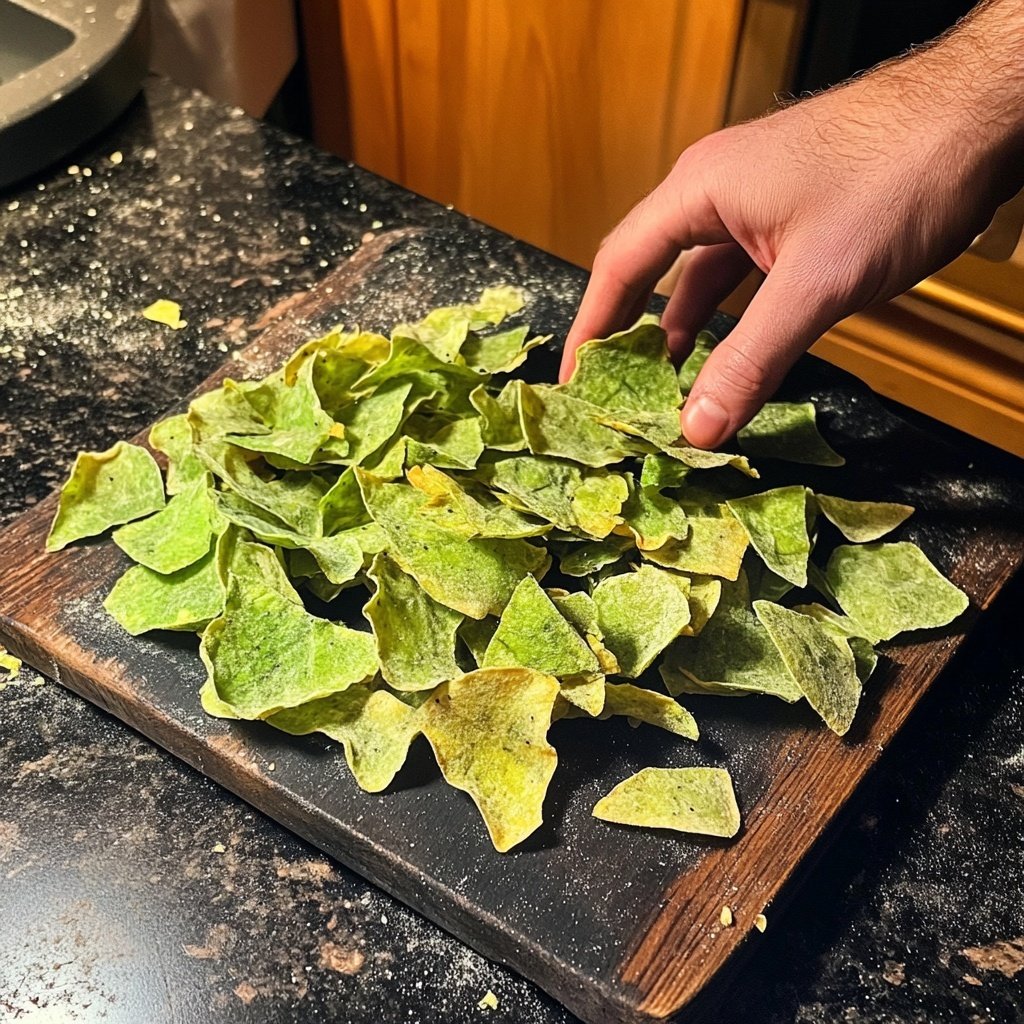Grünkohl Chips als gesunder Snack