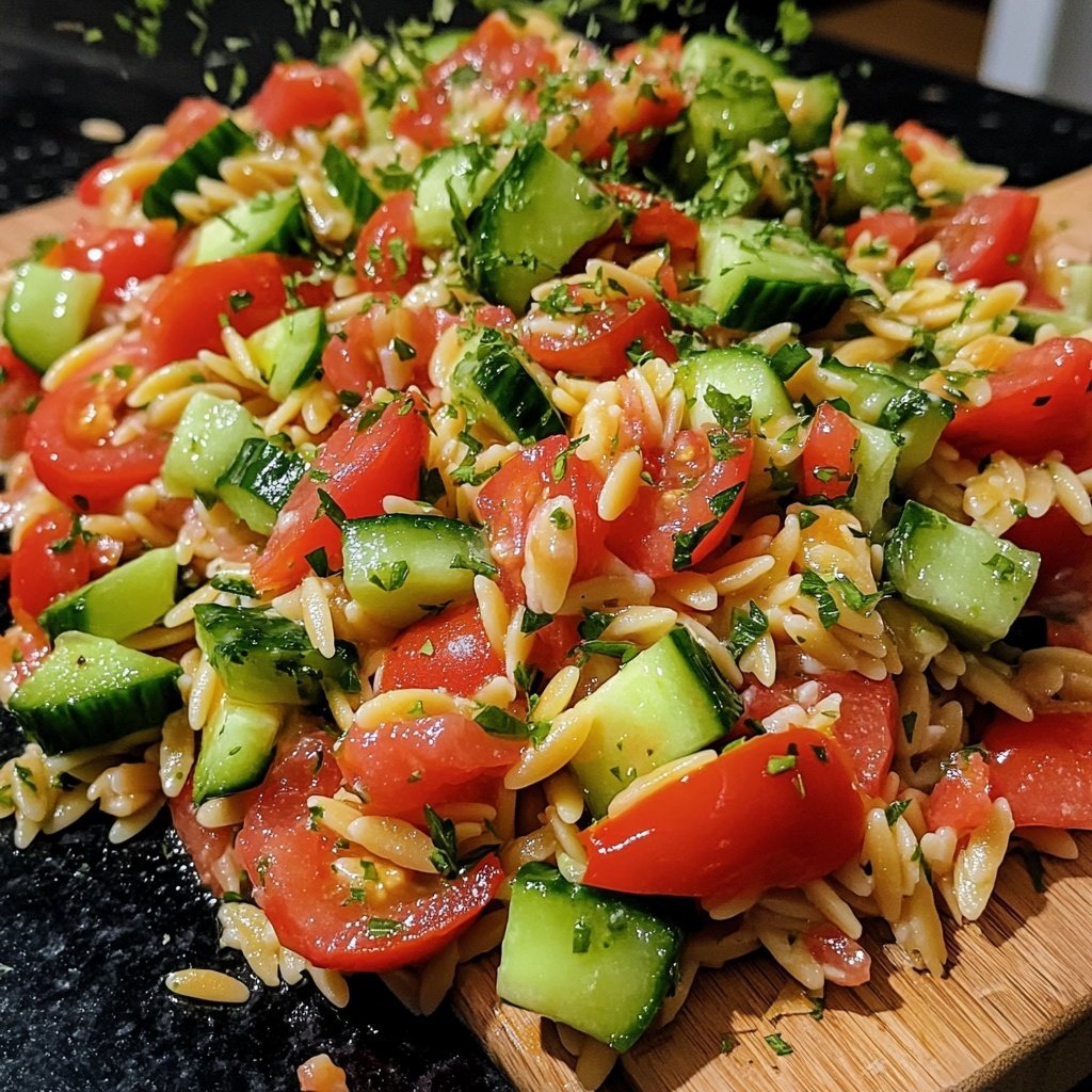 Mediterraner Orzo-Salat nach Omas Rezept