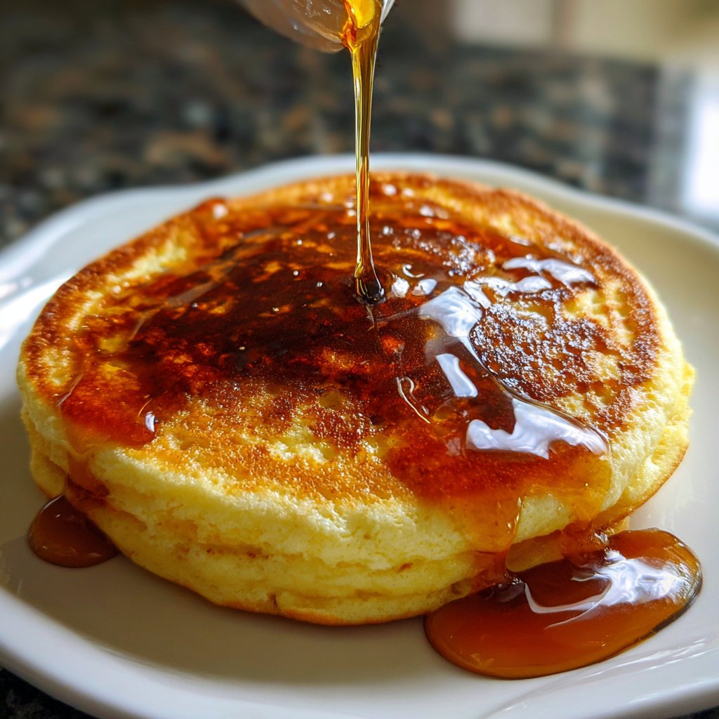 Pfannkuchen mit Apfelmus