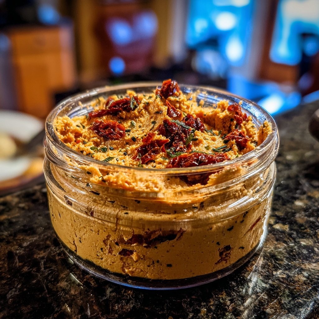 Tomatenbutter mit getrockneten Tomaten