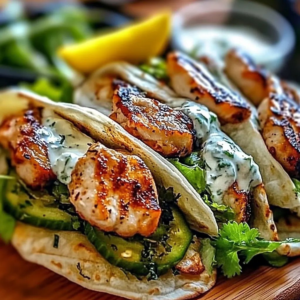 Mediterranes Hähnchen-Gyros