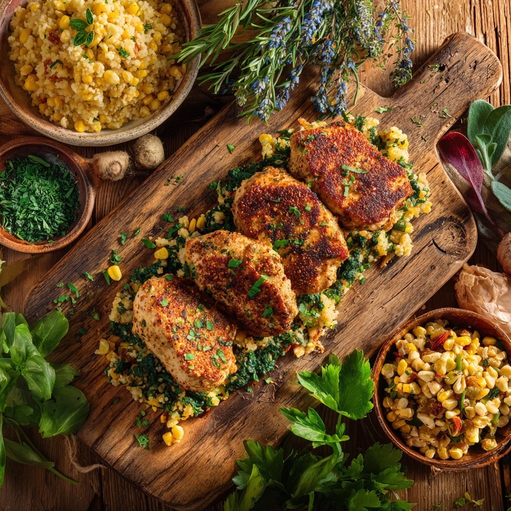 Grill Beilagen Mit Kräuterreis