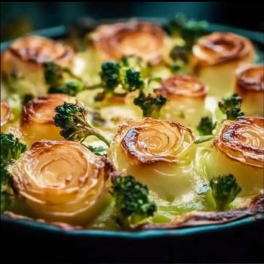 Kartoffel-Rosenkohl-Auflauf