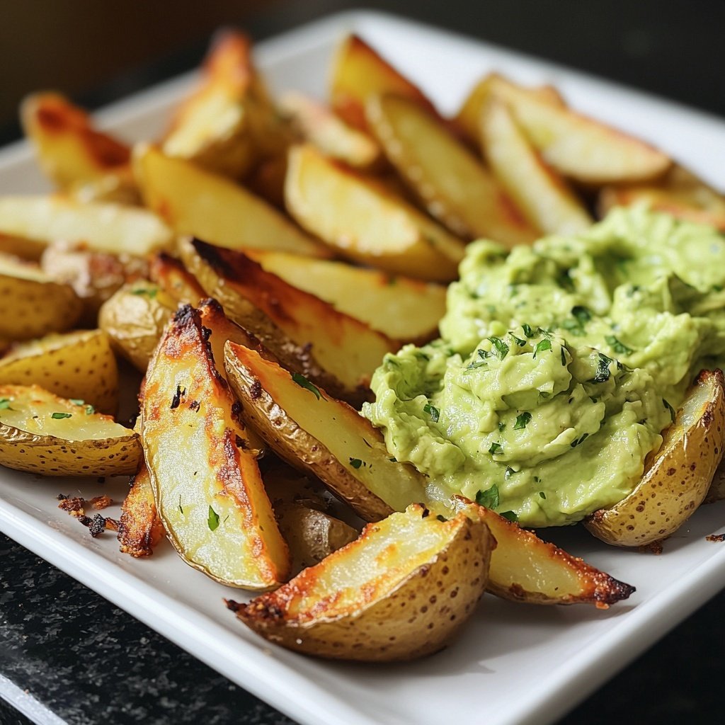 Ofenkartoffeln mit Avocado-Dip