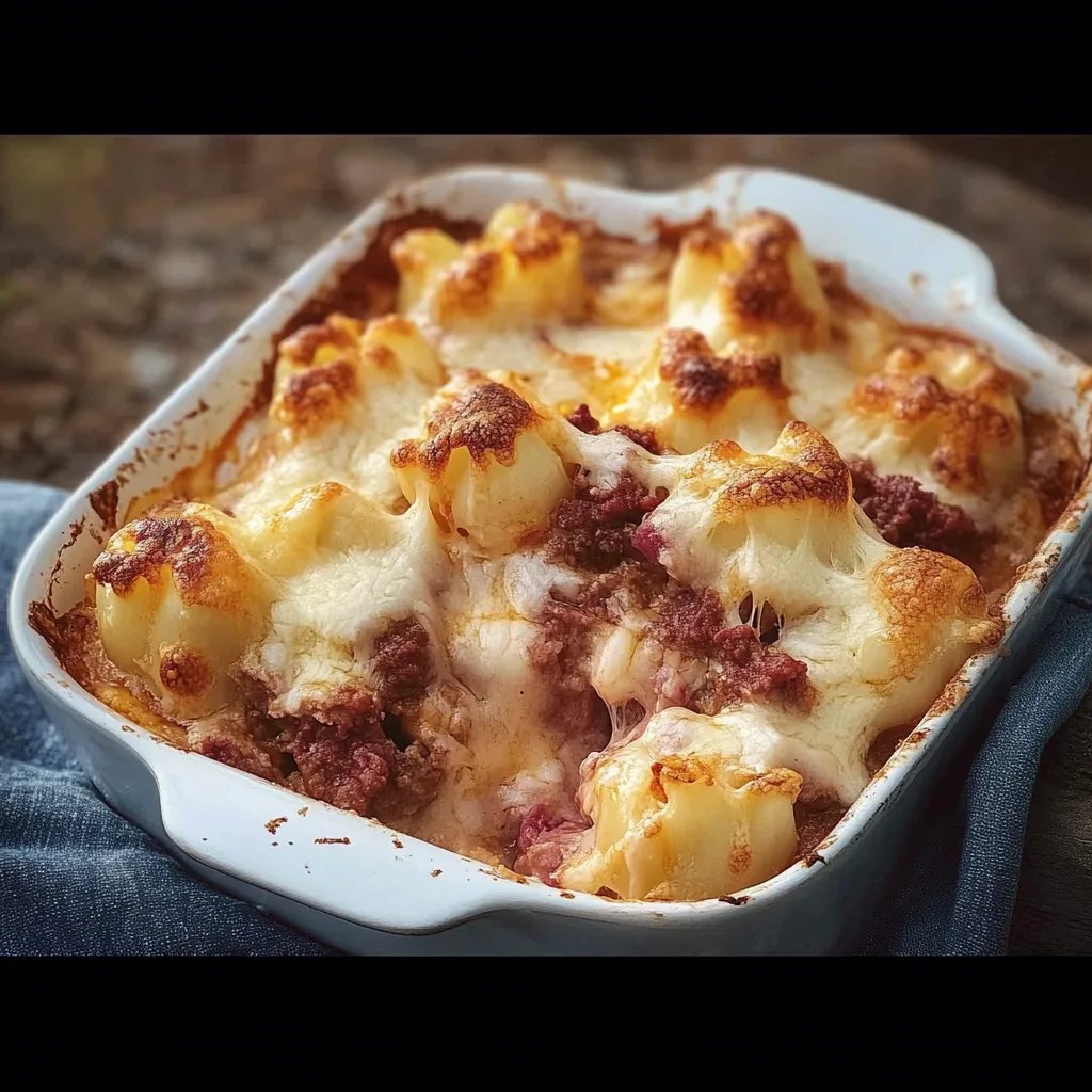 Blumenkohl-Auflauf mit Hackfleisch