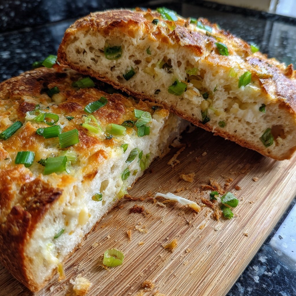 Zupfbrot Mit Lauchzwiebeln