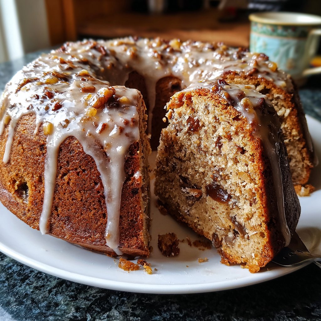 Bananenkuchen mit Datteln