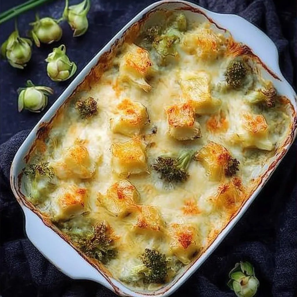 Rosenkohlauflauf mit Kartoffeln